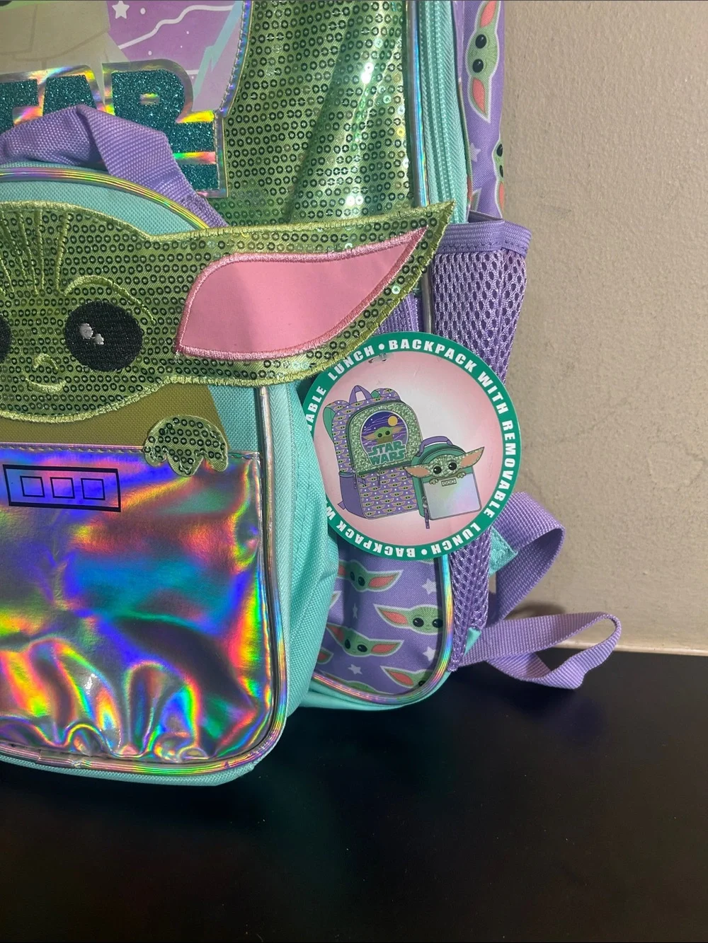 Disney Star Wars Mandalorian Baby Yoda Backpack With Lunch Bag Green BRAND NEW